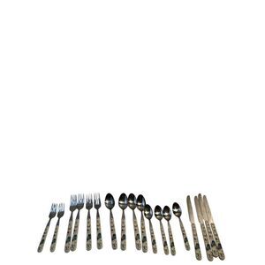 heartland country print‎ silverware spoons/forks/ knives replacement